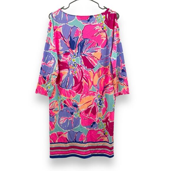 Lilly Pulitzer Lilla Multicolor Jam Out Engineered Exposed Shoulder Mini Dress S - Picture 5 of 10